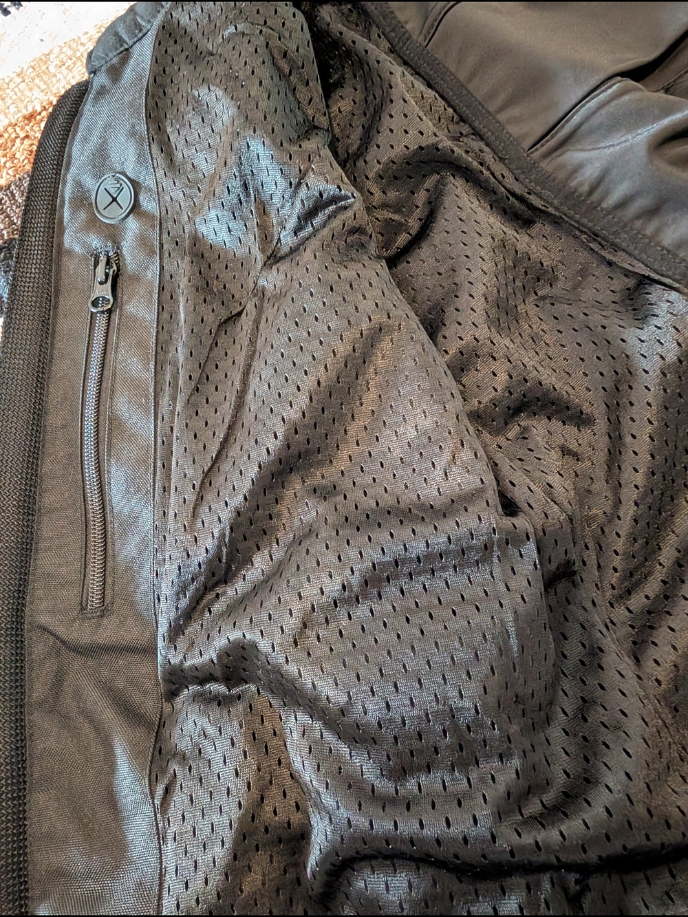 Harley-Davidson Women's Black Mesh Zip Motorcycle Jacket - Picture 8 of 9